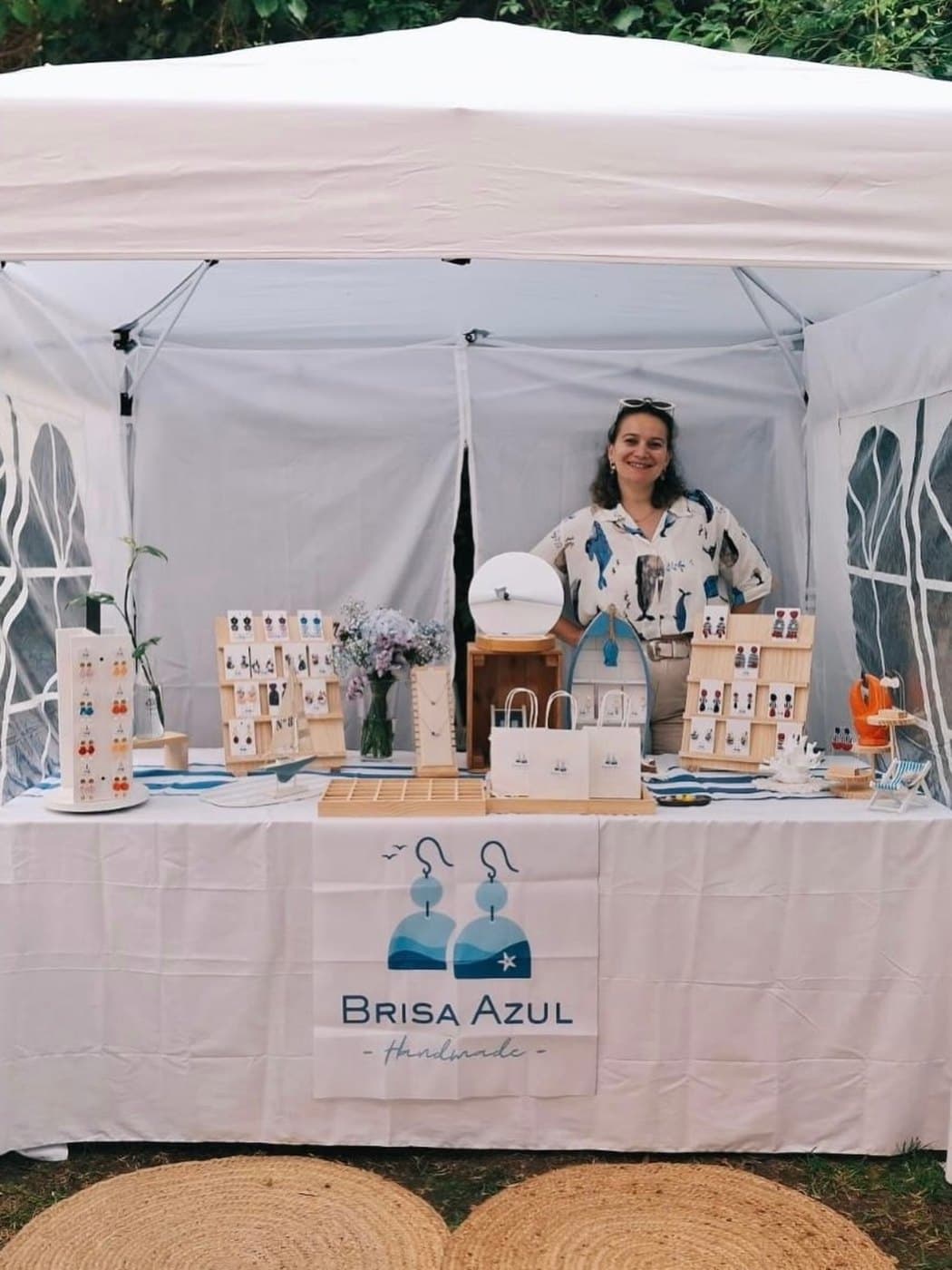 Brisa Azul am Marktstand